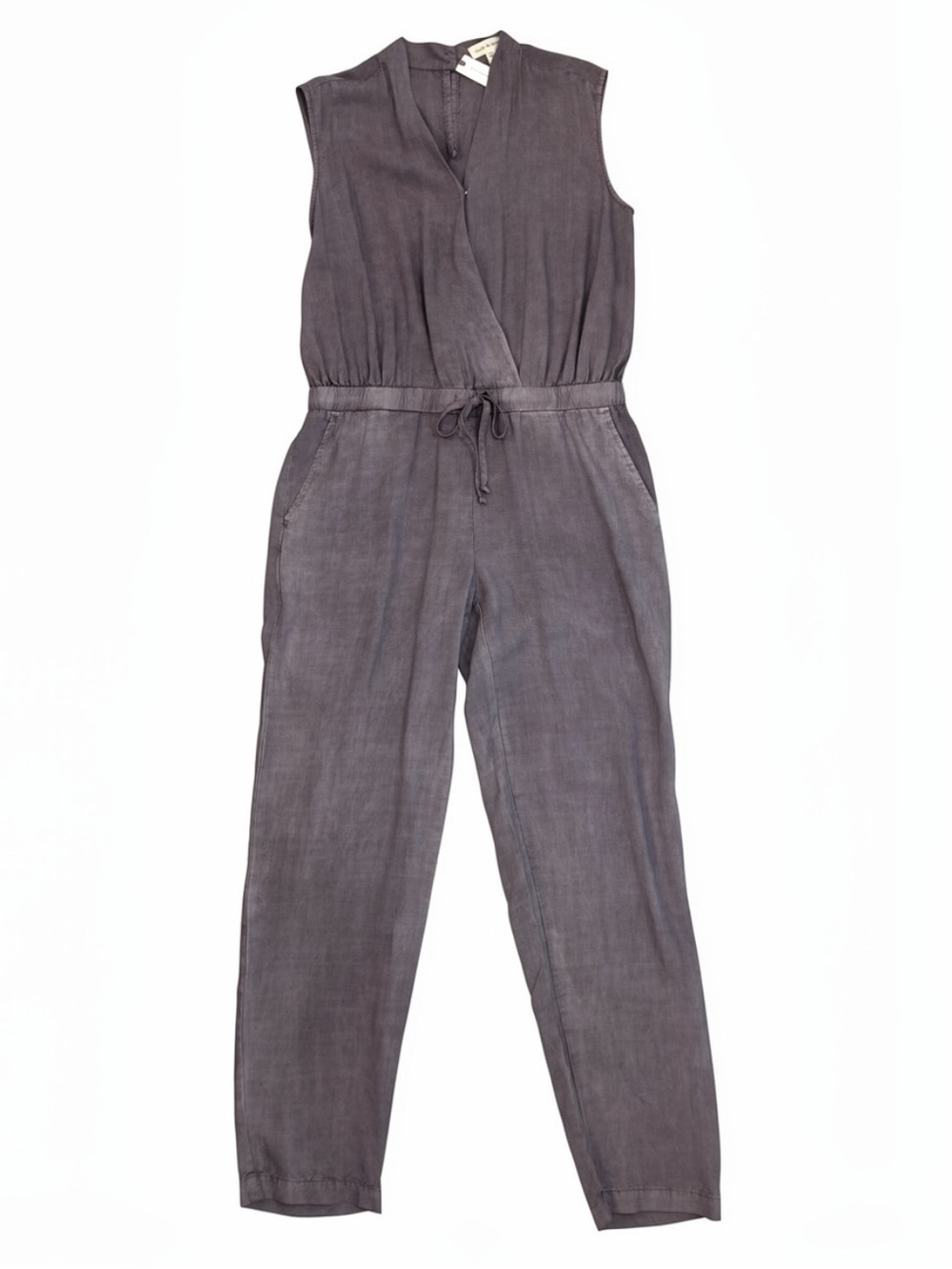 NWT Anthropologie Cloth & Stone Dark Gray Sleeveless Jumpsuit Women Medium